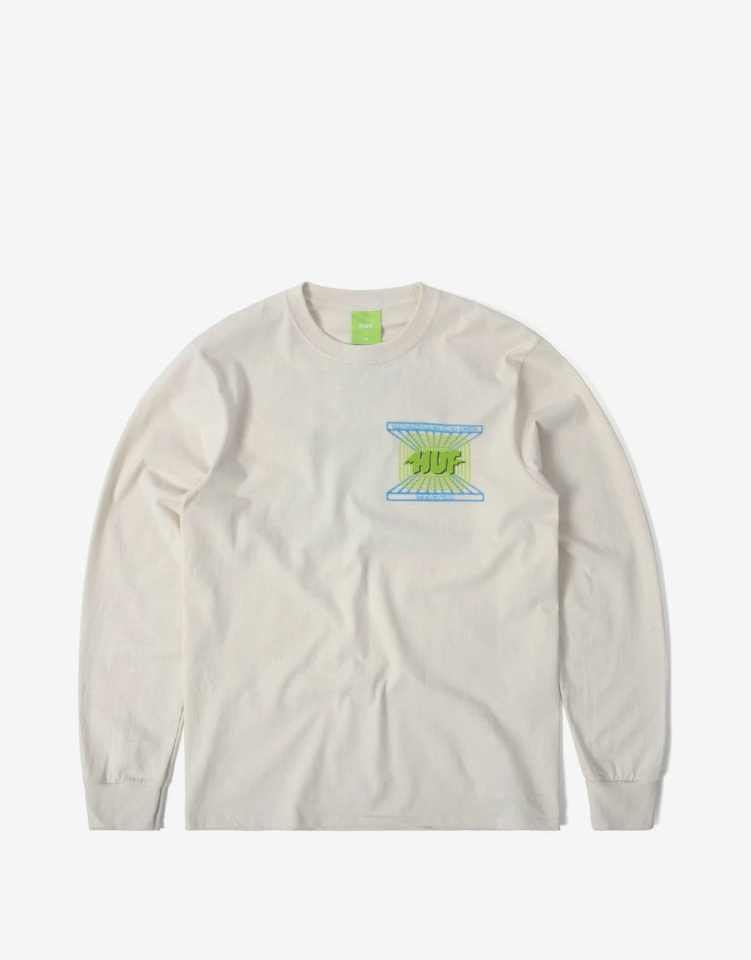New Arrivals HUF Total Spectrum Long Sleeve T Shirt - Natural 1 New Arrivals HUF Total Spectrum Long Sleeve T Shirt - Natural