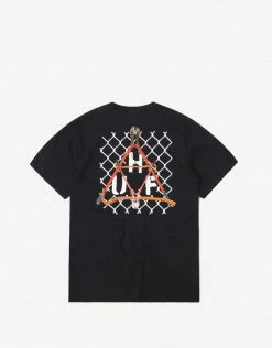 HUF Trespass Triangle T Shirt - Black