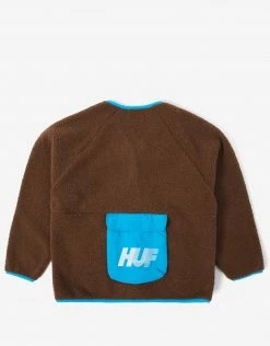 HUF Women's 10K Sherpa Jacket - Dust Brown