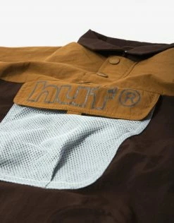 HUF Women's Blocked Windbreaker - Burnt Orange