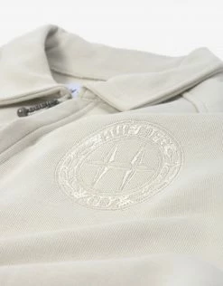 HUF Women's Class 1/4 Crop Polo Shirt - Stone