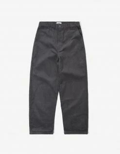 HUF Women's Corduroy Baggie Pant - Blue Graphite Clothing