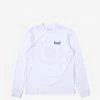 HUF Women's Dandelion Longsleeve Relax T-Shirt - White Clothing