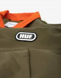 HUF Women's Flight Crop Jacket - Olive Clothing