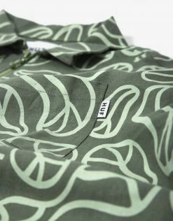 HUF Women's Groovy Zip Top - Sage