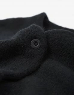 HUF Women's OG Feels Button Up Sweater - Black Clothing