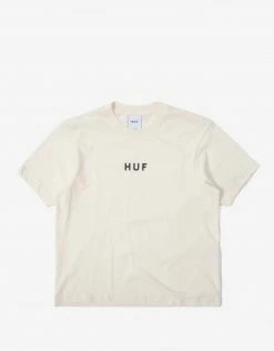 Clothing HUF Women's OG Logo Short Sleeve Relax T-Shirt - Natural