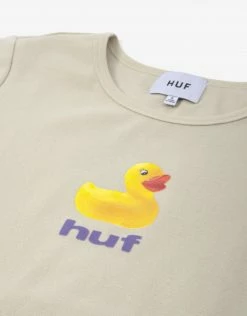 HUF Women's Baby Knit T-Shirt - Stone
