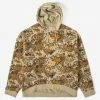 HUF Women's Contra Mockneck Pullover Hoodie - Tan Camo
