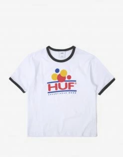 HUF Women's Fun Ringer T-Shirt - White