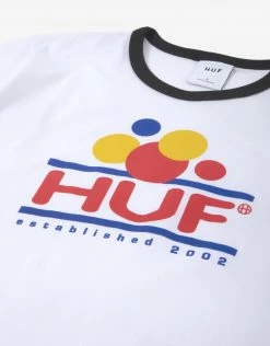 HUF Women's Fun Ringer T-Shirt - White