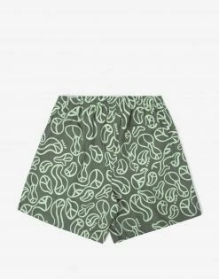Clothing HUF Women's Groovy Wide Short - Sage