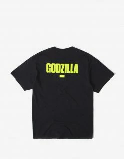 HUF X Godzilla Bar Logo T Shirt - Black