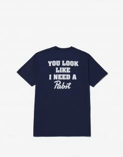 HUF X PBR Crushed Can T Shirt - Navy