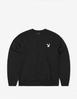 HUF X Playboy Rabbit Head Crewneck Sweatshirt - Black