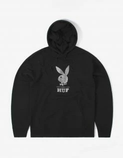 HUF X Playboy Rhinestone Hoody - Black