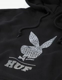 HUF X Playboy Rhinestone Hoody - Black