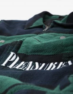 HUF X Pleasures Blackwatch Work Jacket - Navy