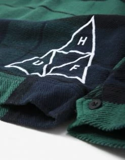 HUF X Pleasures Blackwatch Work Jacket - Navy