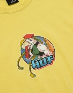 HUF X Street Fighter Cammy T Shirt - Yellow