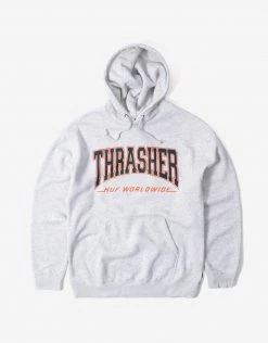 HUF X Thrasher Bayview Hoody - Athletic Heather