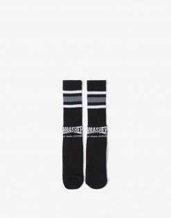 HUF X Thrasher Centre Field Sock - Black New Arrivals