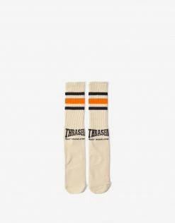 New Arrivals HUF X Thrasher Centre Field Sock - Natural