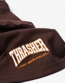 HUF X Thrasher Sunnydale T Shirt - Chocolate New Arrivals