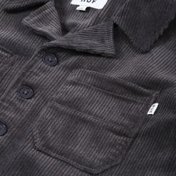 HUF Women's Corduroy Chore Jacket - Blue Graphite