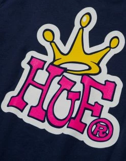 HUF Crown Logo T Shirt - Navy