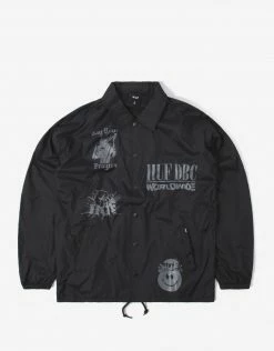 HUF Disorder Coaches Jacket - Black