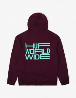 Clothing HUF Women's Disorder Pullover Hoody - Bloodstone