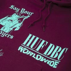 Clothing HUF Women's Disorder Pullover Hoody - Bloodstone