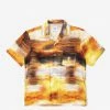 HUF Women's Golden Hour Resort Top - Gold