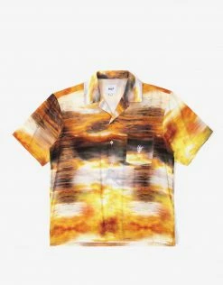 HUF Women's Golden Hour Resort Top - Gold