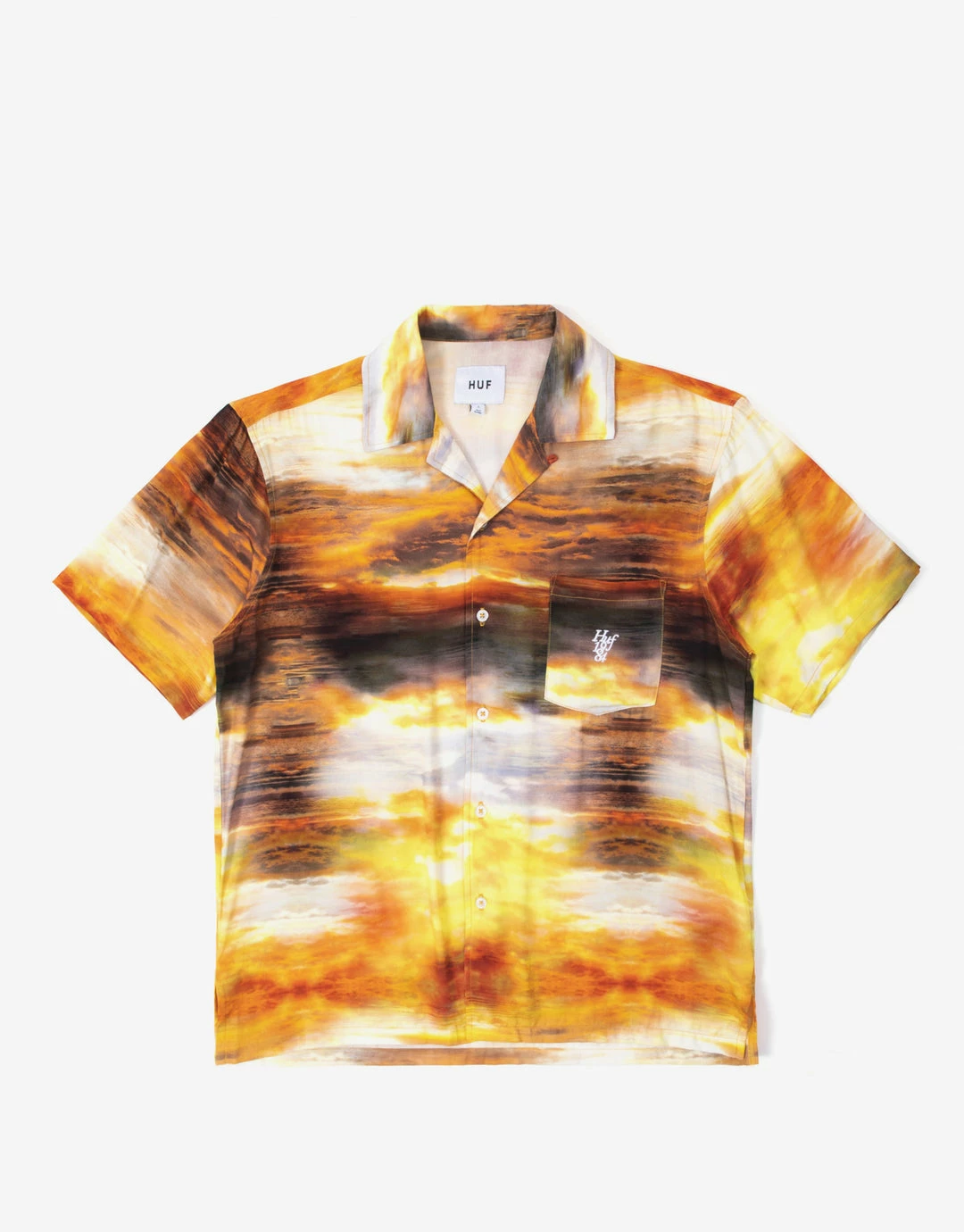 HUF Women's Golden Hour Resort Top - Gold 1 HUF Women's Golden Hour Resort Top - Gold