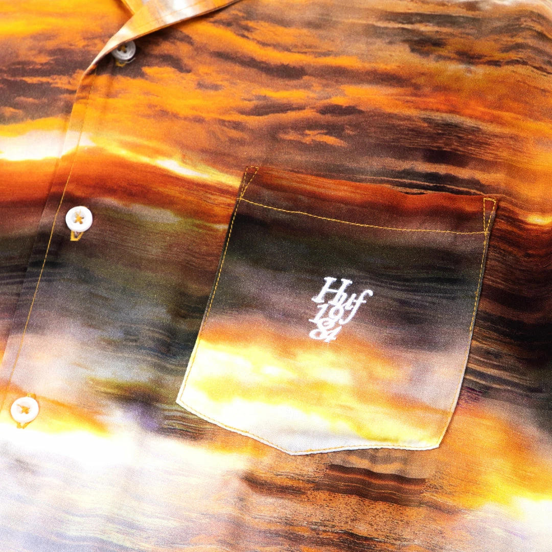 HUF Women's Golden Hour Resort Top - Gold 3 HUF Women's Golden Hour Resort Top - Gold