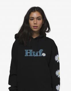 HUF Women's In Bloom Pullover Hoody - Black