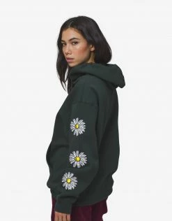 HUF Women's In Bloom Pullover Hoody - Dark Green