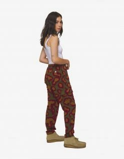 HUF Women's Network French Terry Cargo Pant - Olive Clothing