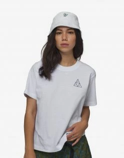 HUF Women's Triple Triangle Relax T Shirt - White