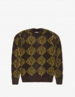 Clothing HUF Women's Fuck It Longsleeve Oversized Sweater - Chocolate Brown
