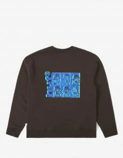 HUF Women's Unsung Crewneck - Brown