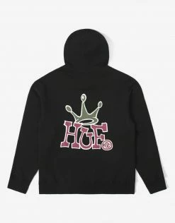 Clothing HUF Women's Crown Pullover Hoodie - Black
