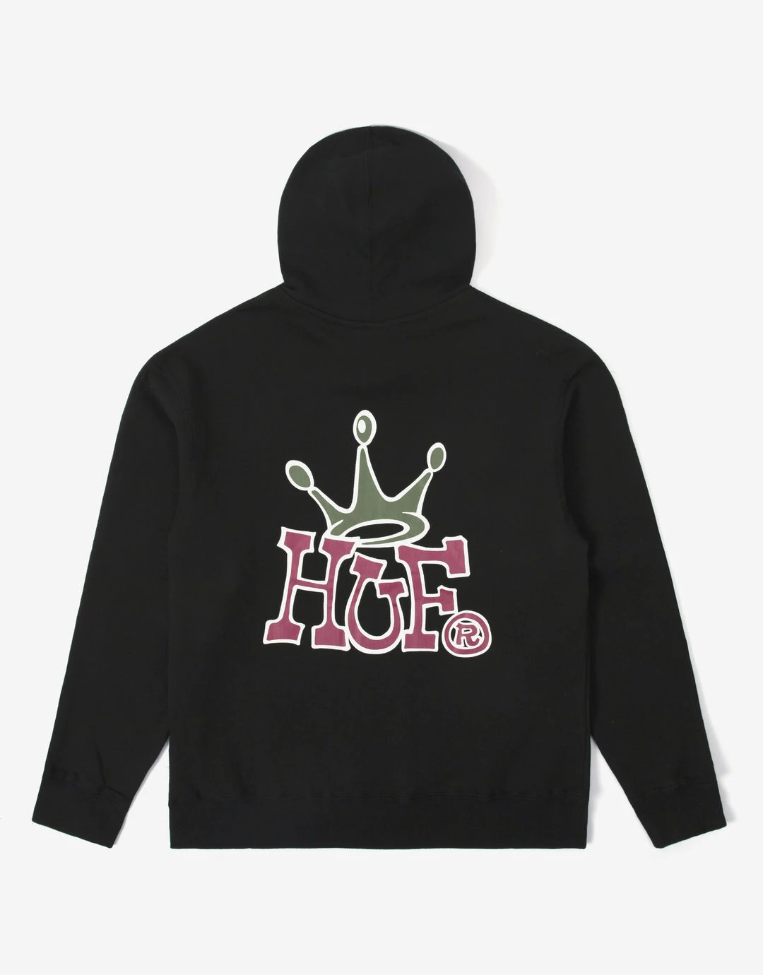 Clothing HUF Women's Crown Pullover Hoodie - Black 2 Clothing HUF Women's Crown Pullover Hoodie - Black