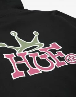 Clothing HUF Women's Crown Pullover Hoodie - Black 7 Clothing HUF Women's Crown Pullover Hoodie - Black
