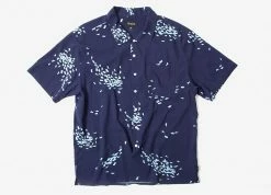 Brixton Lovitz Short Sleeve Shirt - Patrol Blue
