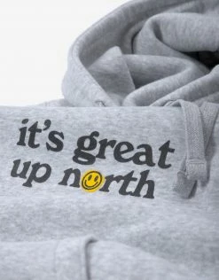 Clothing It's Great Up North V2 Hoody - Light Oxford Grey 6 Clothing It's Great Up North V2 Hoody - Light Oxford Grey