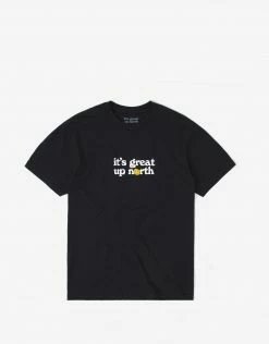 It's Great Up North V2 T Shirt - Black/White Clothing