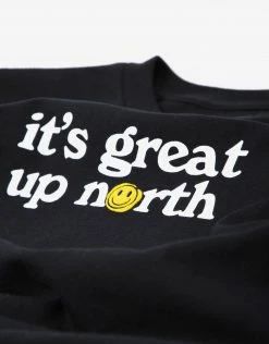 It's Great Up North V2 T Shirt - Black/White Clothing